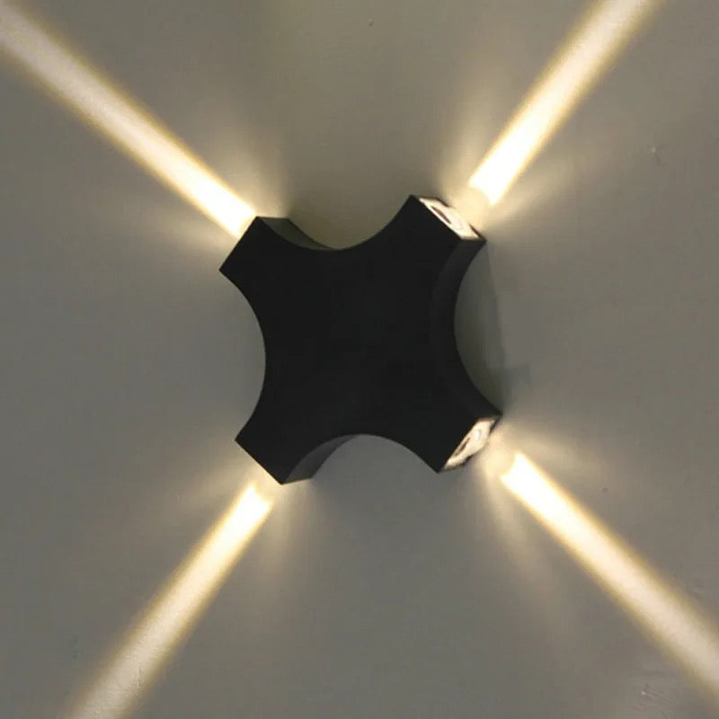 Lightigious™ - Cross Outdoor and Indoor Waterproof LED Light (Black, IP65)
