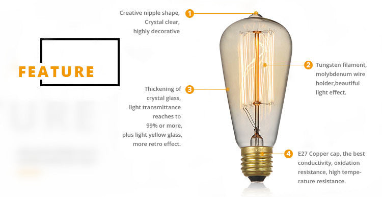 Lightigious™ - 40W ST-64 Edison Bulb (Vintage Style)