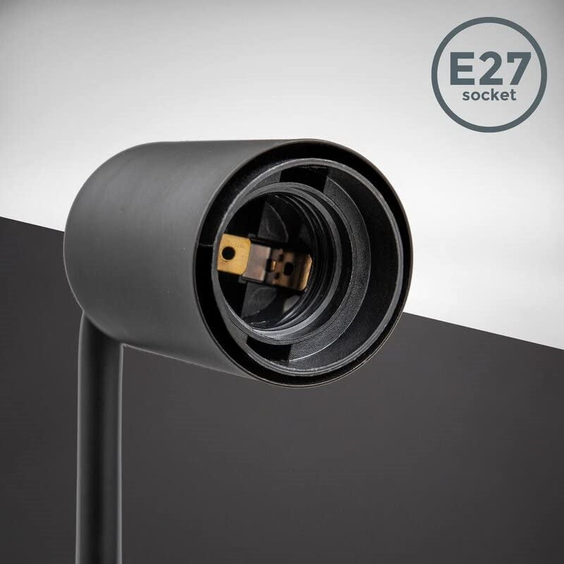 Lightigious™ - Black Antique Metal Wall Light with E27 Bulb Holder