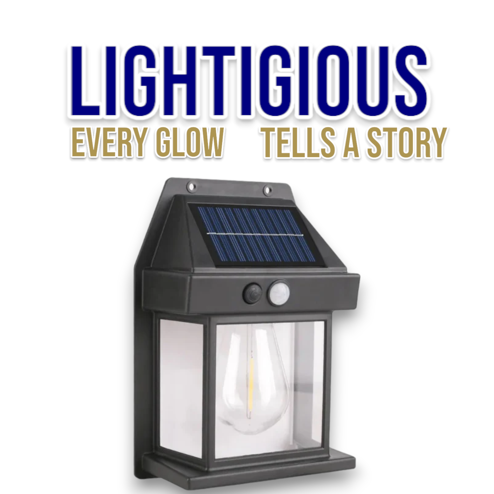 Lightigious™ - Solar LED Waterproof Wall Light with Sensor
