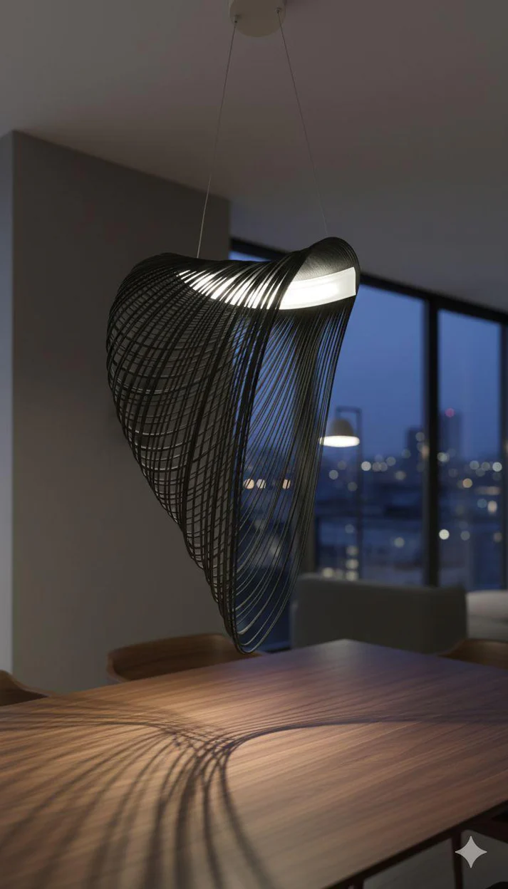 Lightigious™ Halo Drift Designer Chandelier – Sculptural Ambient Lighting