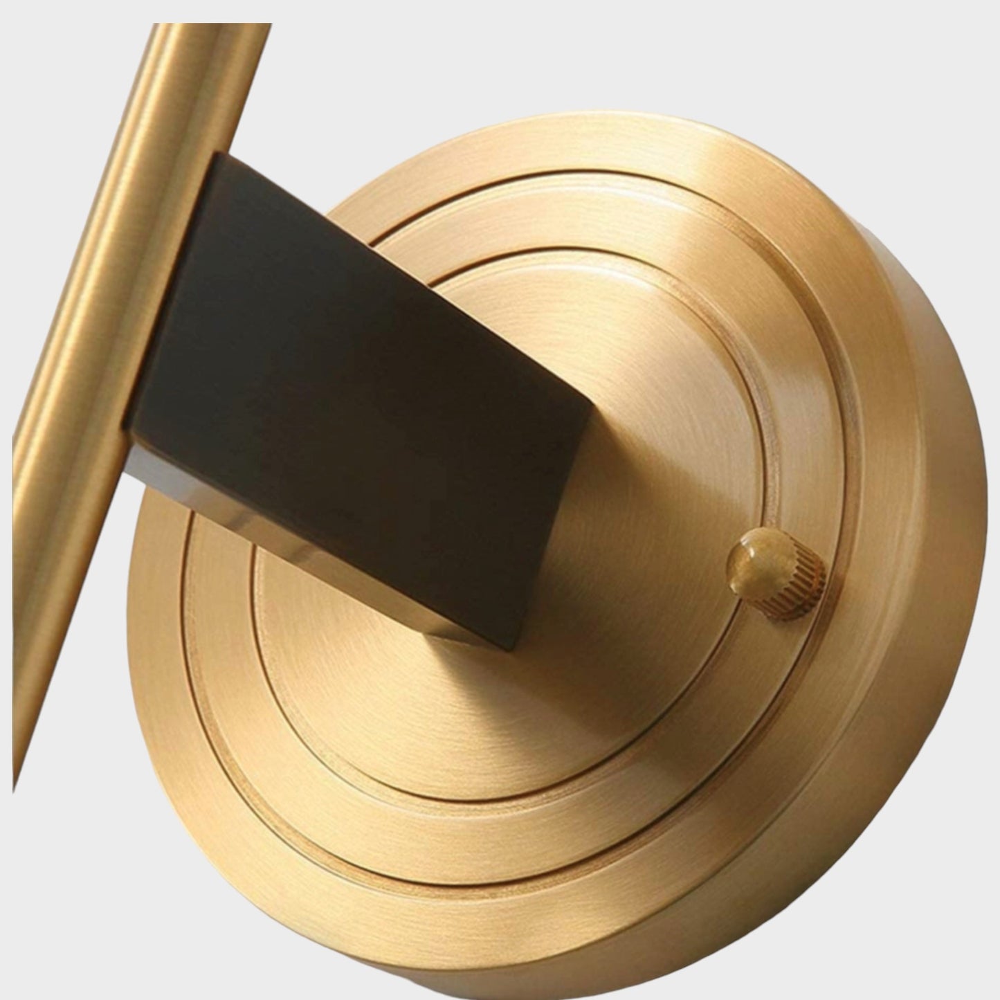 Lightigious™ - Gold Antique Metal & Amber Glass Wall Light.