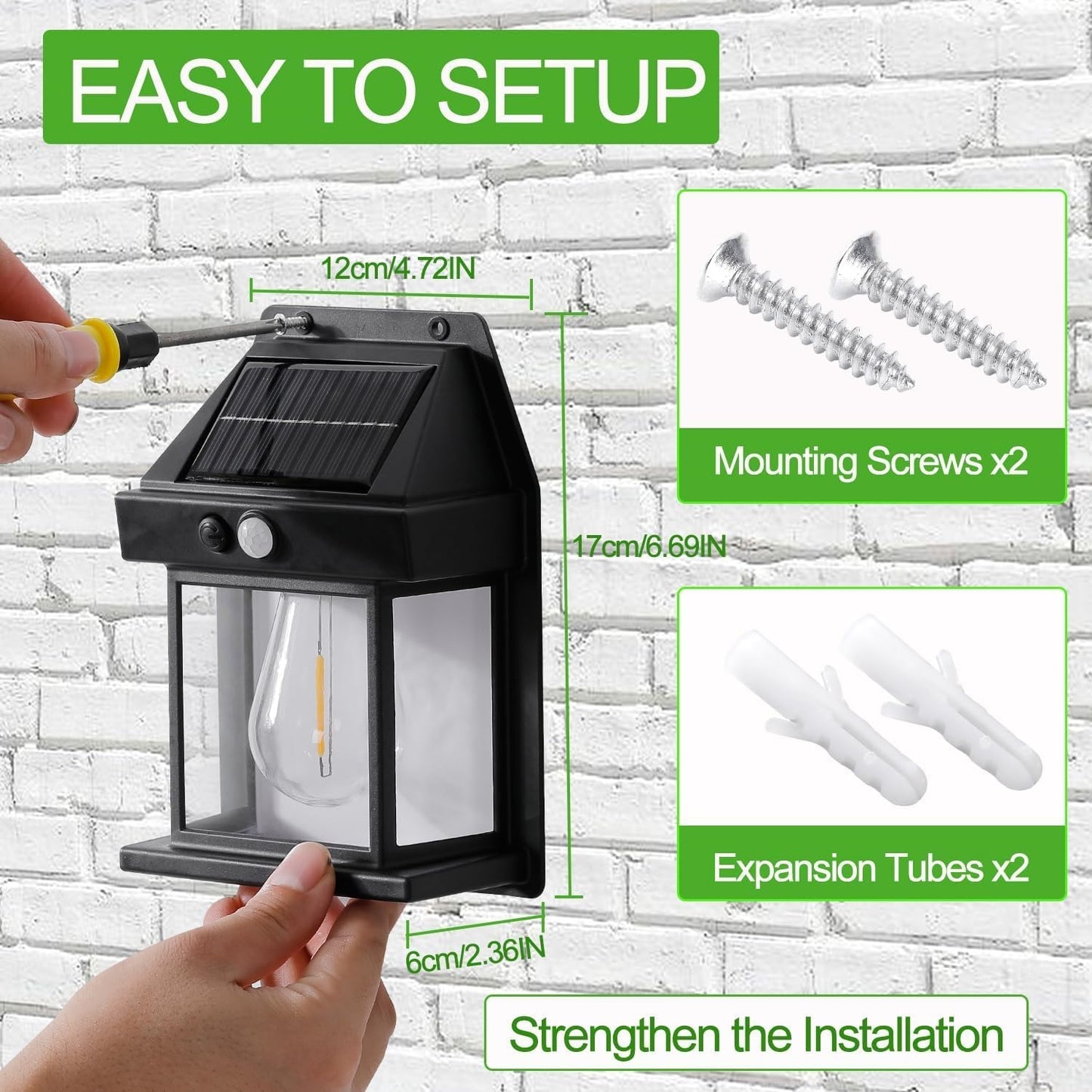 Lightigious™ - Solar LED Waterproof Wall Light with Sensor