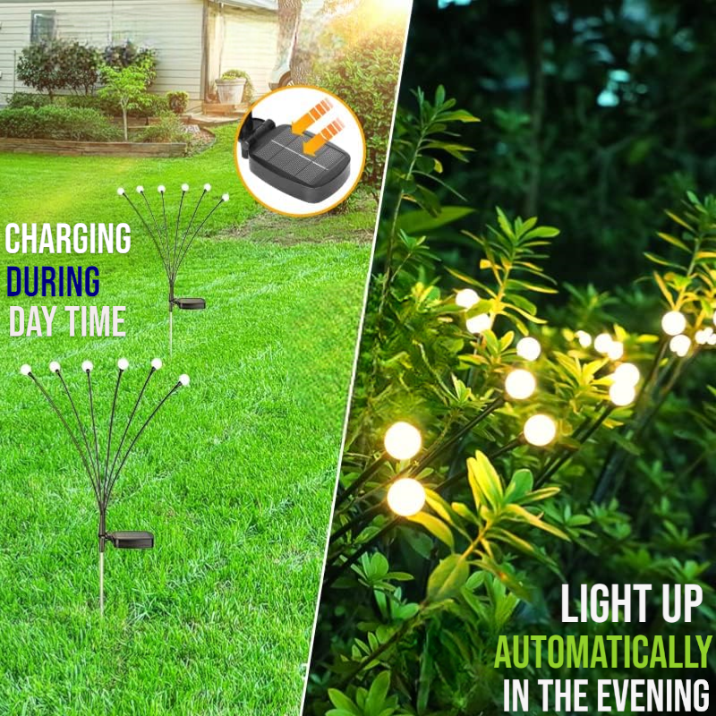 Lightigious™ - Set of 6 Solar Firefly Garden Lights
