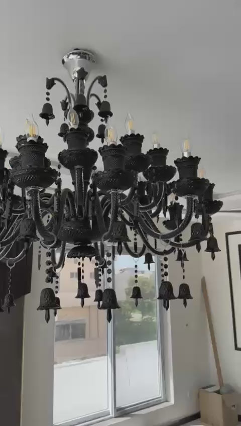 Lightigious™ – Black Baccarat Luxury Crystal Chandelier