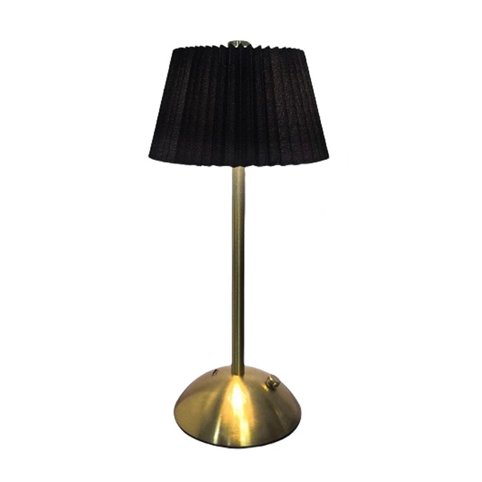 Lightigious™ - Modern Cordless Metal Lamp – Pleated Shade