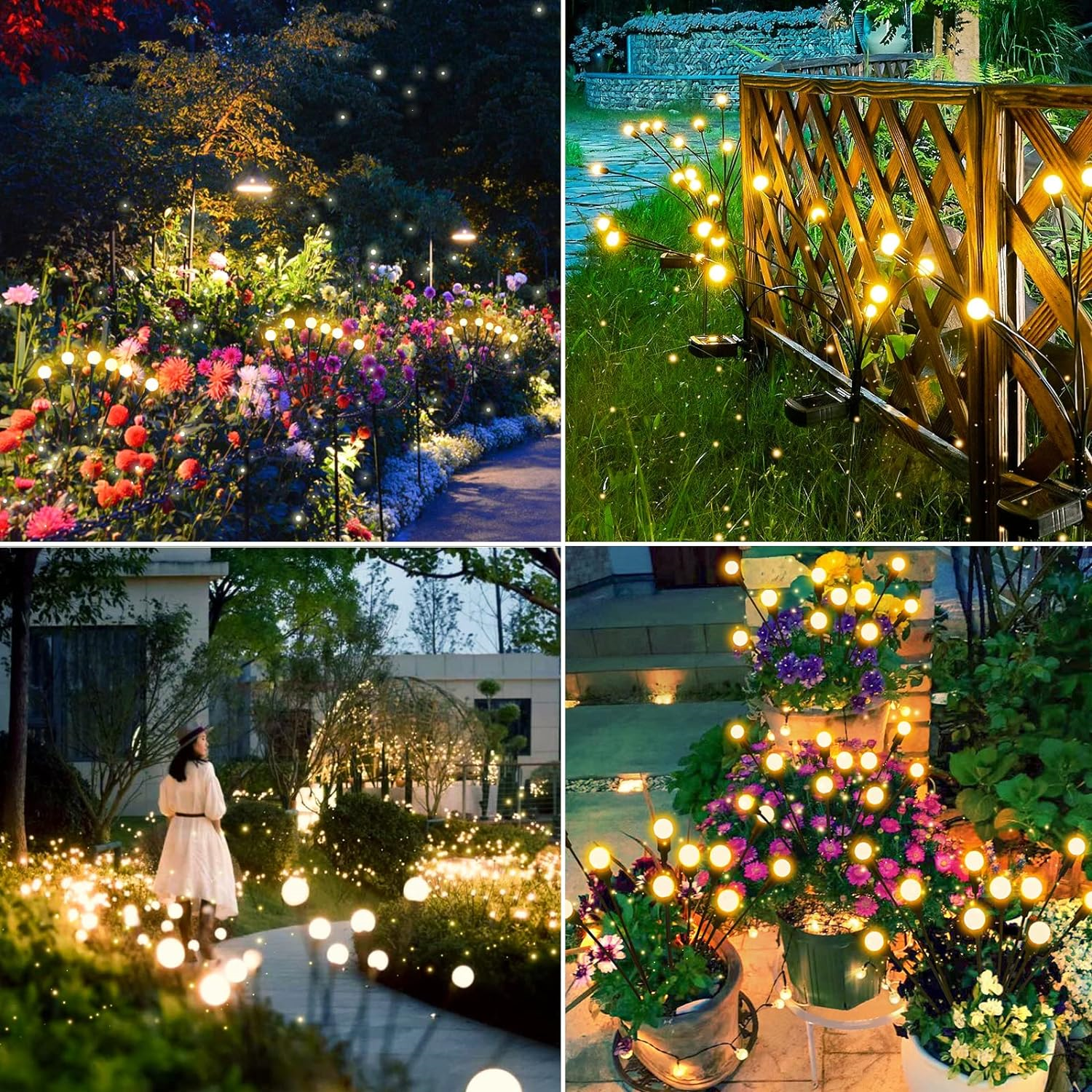 Lightigious™ - Set of 6 Solar Firefly Garden Lights