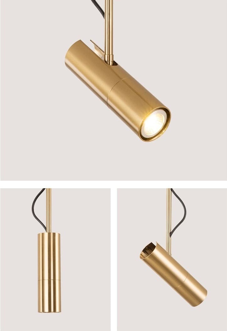 Lightigious™ – Golden Movable Cylinder Pendant Light